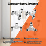 4 X All-purpose Dolly Metal Heavy Duty Furniture Mover Slider Set - Furniture > Office