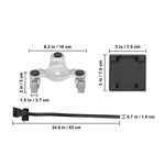 4 X All-purpose Dolly Metal Heavy Duty Furniture Mover Slider Set - Furniture > Office