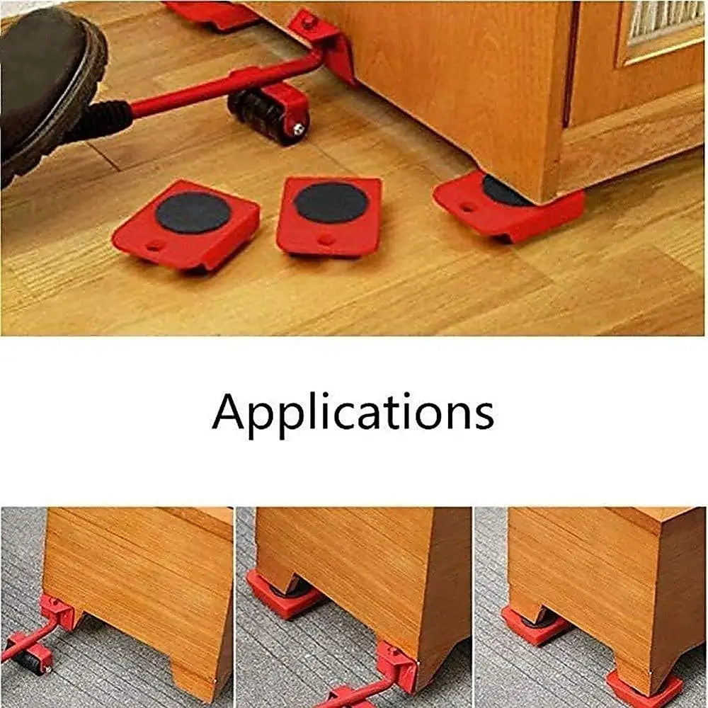 4 X All-purpose Dolly Plastic Heavy Duty Furniture Mover Slider Set - Furniture > Office