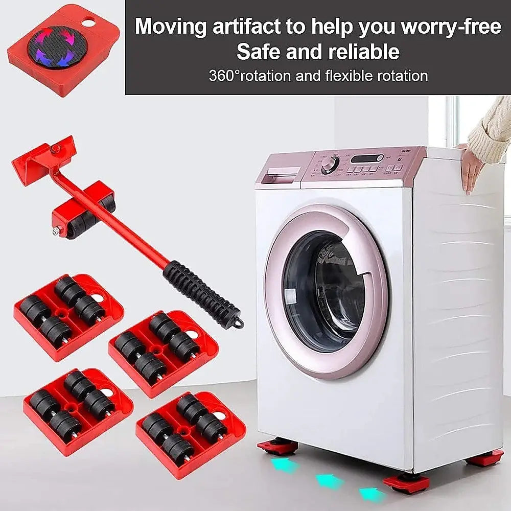 4 X All-purpose Dolly Plastic Heavy Duty Furniture Mover Slider Set - Furniture > Office
