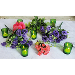 40 Bulk Pack Green Glass Votive Candle Holders Table Centreoieces Xmas Wedding Anniversary Event Recption Party