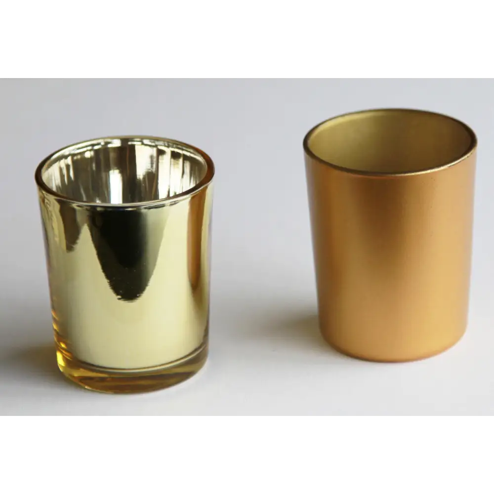 40 Bulk Pack Matt Gold Glass Votive Candle Holders Table Centreoieces Xmas Wedding Anniversary Event Recption Party