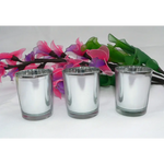 40 Bulk Pack Silver Mercury Glass Votive Candle Holders Set For Wedding Bridal And Baby Shower Party Function or Home