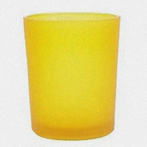 40 Bulk Yellow Frosted Glass Votive Candle Holders Table Centreoieces Xmas Wedding Anniversary Event Recption Party
