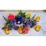40 Bulk Yellow Glass Votive Candle Holders Table Centreoieces Xmas Wedding Anniversary Event Recption Party Function