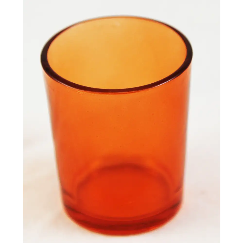 40 Pack Orange Glass Votive Tealight Candle Holders House Party Cenrepiece Xmas Wedding Decor Glass Candlestick Party