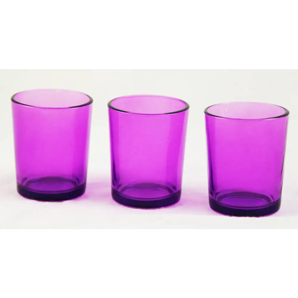 40 Pack Purple Glass Votive Tealight Candle Holders House Party Cenrepiece Xmas Wedding Decor Glass Candlestick Party