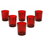 40 Pack Red Glass Votive Tealight Candle Holders House Party Cenrepiece Xmas Wedding Decor Glass Candlestick Party