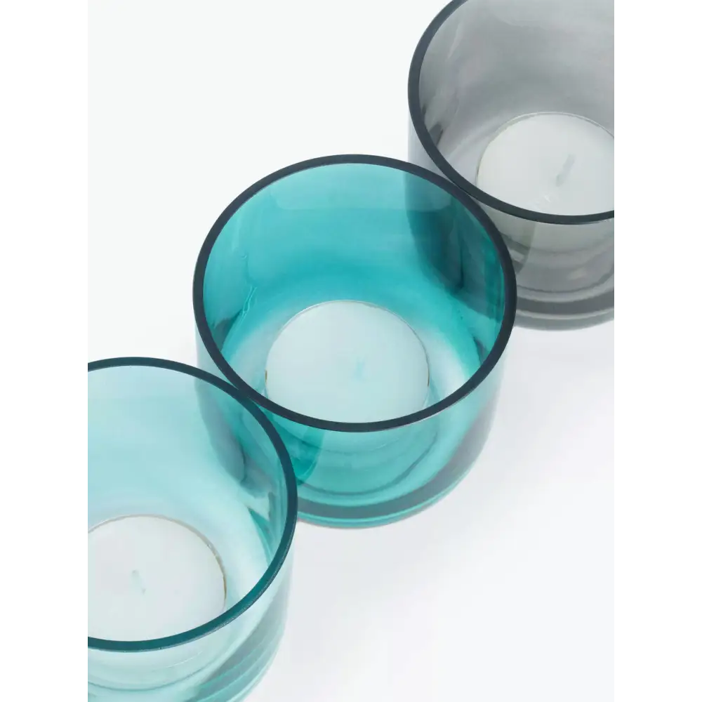 40 Pack Turquoise Glass Votive Tealight Candle Holders House Party Cenrepiece Xmas Wedding Decor Glass Candlestick