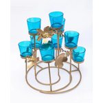 40 Pack Turquoise Glass Votive Tealight Candle Holders House Party Cenrepiece Xmas Wedding Decor Glass Candlestick
