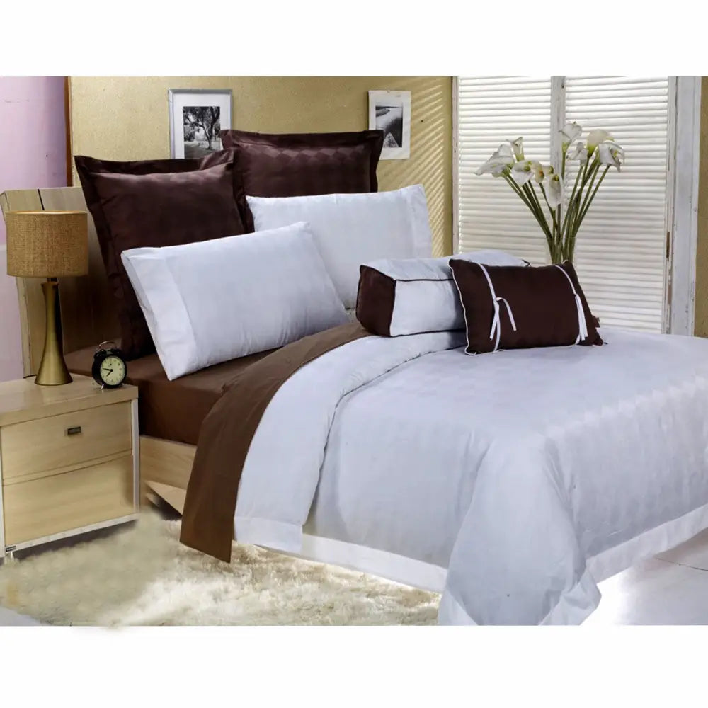 400 TC 7 Pce Sanctuary Bed Set Queen - Home & Garden > Bedding