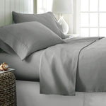 400TC Cotton Sateen Sheet Set King Silver - Home & Garden > Bedding > Bed Sheets