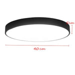 40CM LED Ceiling Light Modern Surface Mount Flush Panel Downlight Ultra-thin - Home & Garden > Garden Lights