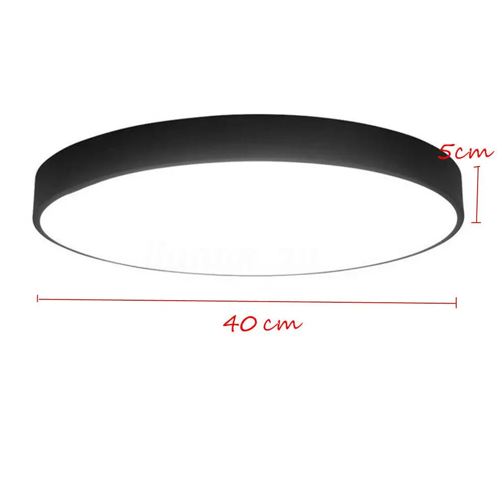 40CM LED Ceiling Light Modern Surface Mount Flush Panel Downlight Ultra-thin - Home & Garden > Garden Lights