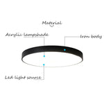 40CM LED Ceiling Light Modern Surface Mount Flush Panel Downlight Ultra-thin - Home & Garden > Garden Lights