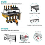 40cm Power Tool Organizer 4 Layers Garage Tool Storage Rack Workshop Tool Shelf Drill Pliers Hammer Rack - Home &