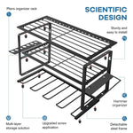 40cm Power Tool Organizer 4 Layers Garage Tool Storage Rack Workshop Tool Shelf Drill Pliers Hammer Rack - Home &