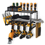 40cm Power Tool Organizer 4 Layers Garage Tool Storage Rack Workshop Tool Shelf Drill Pliers Hammer Rack - Home &
