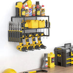 40cm Power Tool Organizer 4 Layers Garage Tool Storage Rack Workshop Tool Shelf Drill Pliers Hammer Rack - Home &