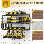 40cm Power Tool Organizer 4 Layers Garage Tool Storage Rack Workshop Tool Shelf Drill Pliers Hammer Rack - Home &