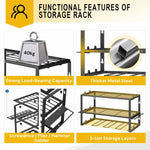 40cm Power Tool Organizer 4 Layers Garage Tool Storage Rack Workshop Tool Shelf Drill Pliers Hammer Rack - Home &