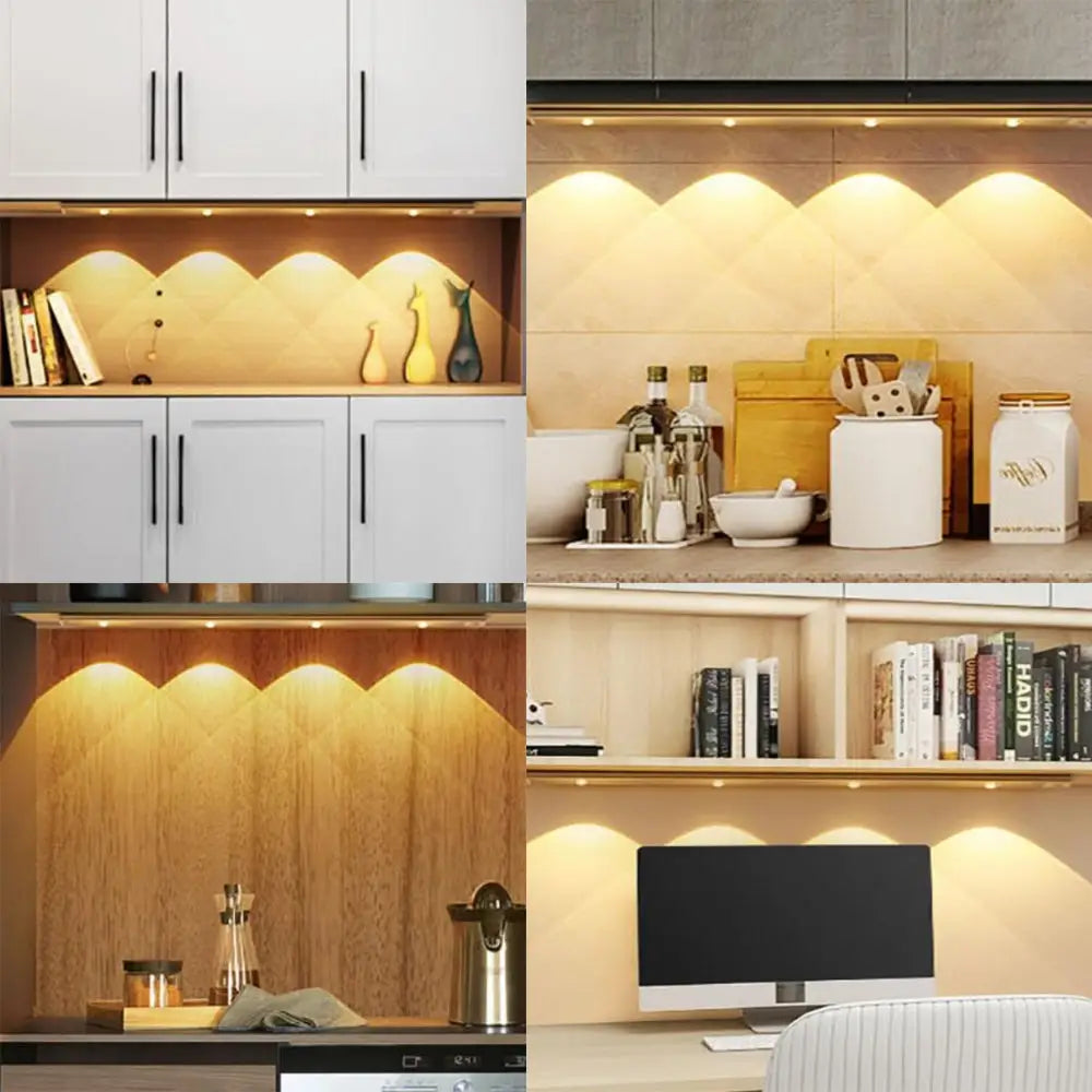 40cm Wireless LED Closet Lights Motion Sensor PIR Induction Lamp Lighting USB - Home & Garden > Garden Lights