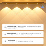 40cm Wireless LED Closet Lights Motion Sensor PIR Induction Lamp Lighting USB - Home & Garden > Garden Lights