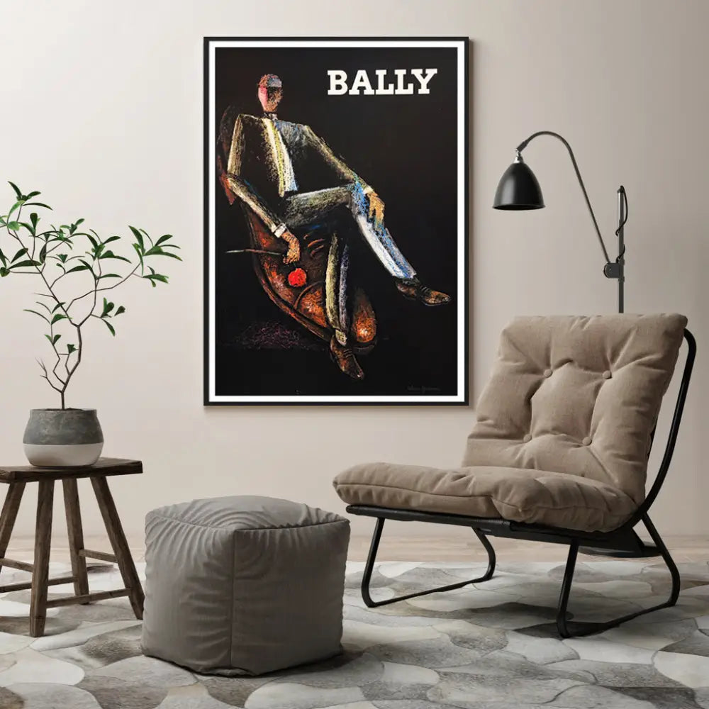 40cmx60cm Bally Man & Woman 2 Sets Black Frame Canvas Wall Art - Home & Garden > Wall Art