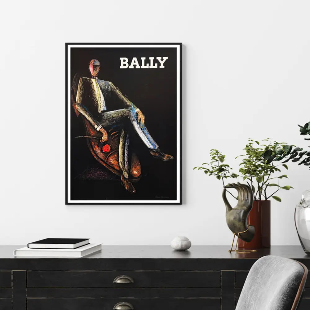 40cmx60cm Bally Man & Woman 2 Sets Black Frame Canvas Wall Art - Home & Garden > Wall Art