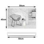 40x50cm White Rectangle Wall Bathroom Mirror Bathroom Holder Vanity Mirror Corner Decorative Mirrors - Home & Garden >
