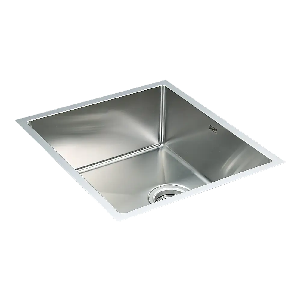 490x440mm Handmade Stainless Steel Undermount / Topmount Kitchen Laundry Sink with Waste - Furniture > Bathroom > Sinks
