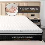 4cm Memory Foam Mattress Topper with Bamboo Cover - Double - Furniture > Mattresses > Mattress Toppers