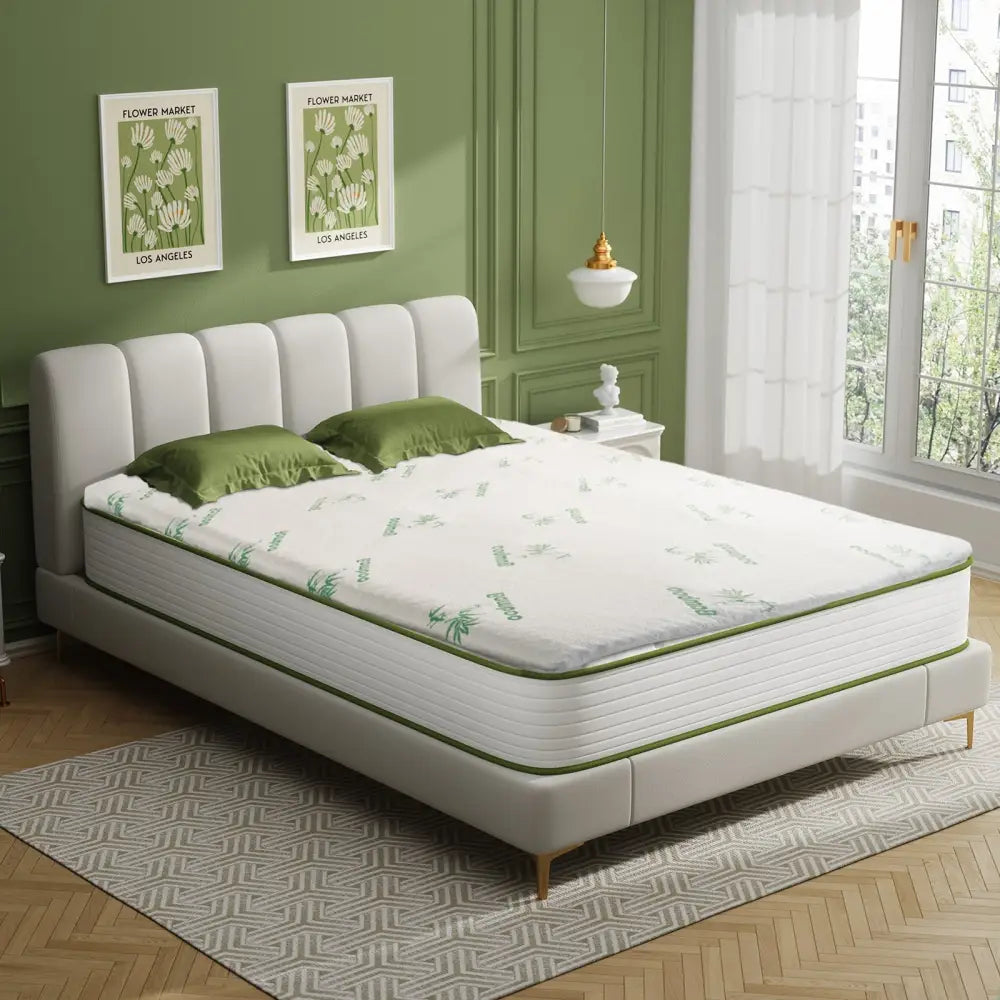 4cm Memory Foam Mattress Topper with Bamboo Cover - King - Furniture > Mattresses > Mattress Toppers