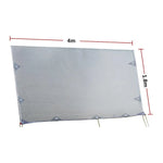 4m Caravan Privacy Screen Side Sunscreen Sun Shade for 14’ Roll Out Awning - Home & Garden > Shading