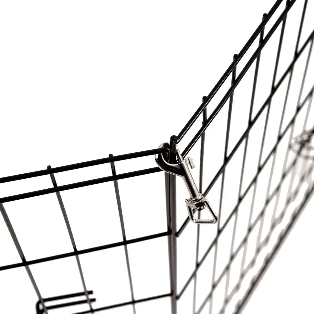 4Paws 8 Panel Playpen Puppy Exercise Fence Cage Enclosure Pets Black All Sizes - 30’’ - Black - Pet Care > Dog