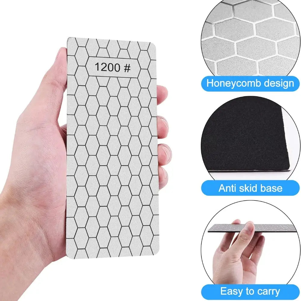 4pcs Diamond Knife Sharpener Sharpening Stone Honeycomb Grind Sharpener Kit - Home & Garden > Kitchenware
