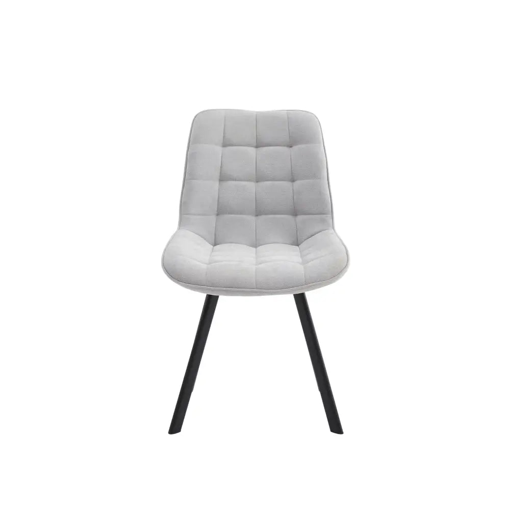 4PCS Neo Softy Light Grey Fabric Dining Chairs - Furniture > Dining > Kitchen & Dining Chairs