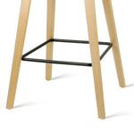 4x Artiss Bar Stools Kitchen Counter Stool Dining Chairs Wooden Black - Furniture > Bar Stools & Chairs > Table & Bar
