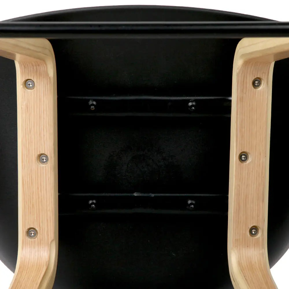 4x Artiss Bar Stools Kitchen Counter Stool Dining Chairs Wooden Black - Furniture > Bar Stools & Chairs > Table & Bar
