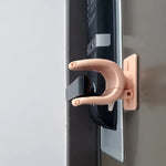 4X Door Lever Lock Pet Child Proof Adhesive Kid Safety Handle Lock APRICOT PINK - Baby & Kids > Gates & Playpens