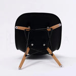 4X Retro Dining Cafe Chair DSW BLACK - Furniture > Bar Stools & Chairs