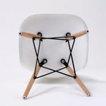4X Retro Dining Cafe Chair DSW WHITE - Furniture > Bar Stools & Chairs
