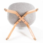 4X Retro Dining Cafe Chair Padded Seat GREY - Furniture > Bar Stools & Chairs