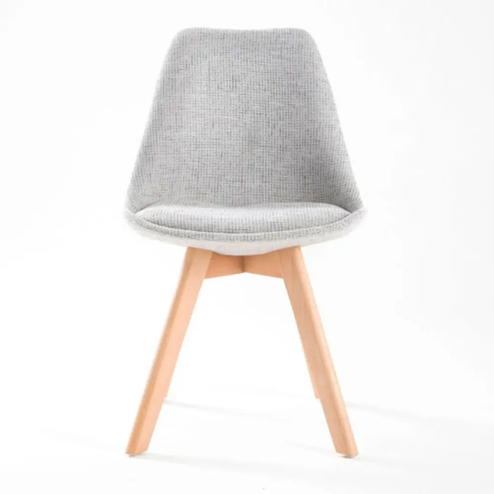 4X Retro Dining Cafe Chair Padded Seat GREY - Furniture > Bar Stools & Chairs