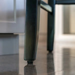 4x Velvet Upholstered Button Tufted Bar Stools with Wood Legs and Studs-Beige - Furniture > Bar Stools & Chairs