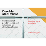 4x4m Dog Enclosure Kennel Large Chain DOgs Cat Cage Pet Animal Fencing Run Outdoor Fenced Playpen - Pet Care > Dog
