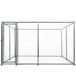 4x4m Dog Enclosure Kennel Large Chain DOgs Cat Cage Pet Animal Fencing Run Outdoor Fenced Playpen - Pet Care > Dog