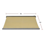 5.0m x 3.0m Retractable Folding Arm Awning Heavy Duty Full Cassette Motorised - Home & Garden > Shading