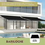 5.5m x 3.0m Retractable Folding Arm Awning Heavy Duty Full Cassette Motorised - Home & Garden > Shading