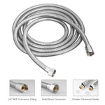 5 FT Handheld Shower Head Hose 1.5m Bathroom Stainless Steel Shower Water Tube - Home & Garden > Bathroom Accessories >